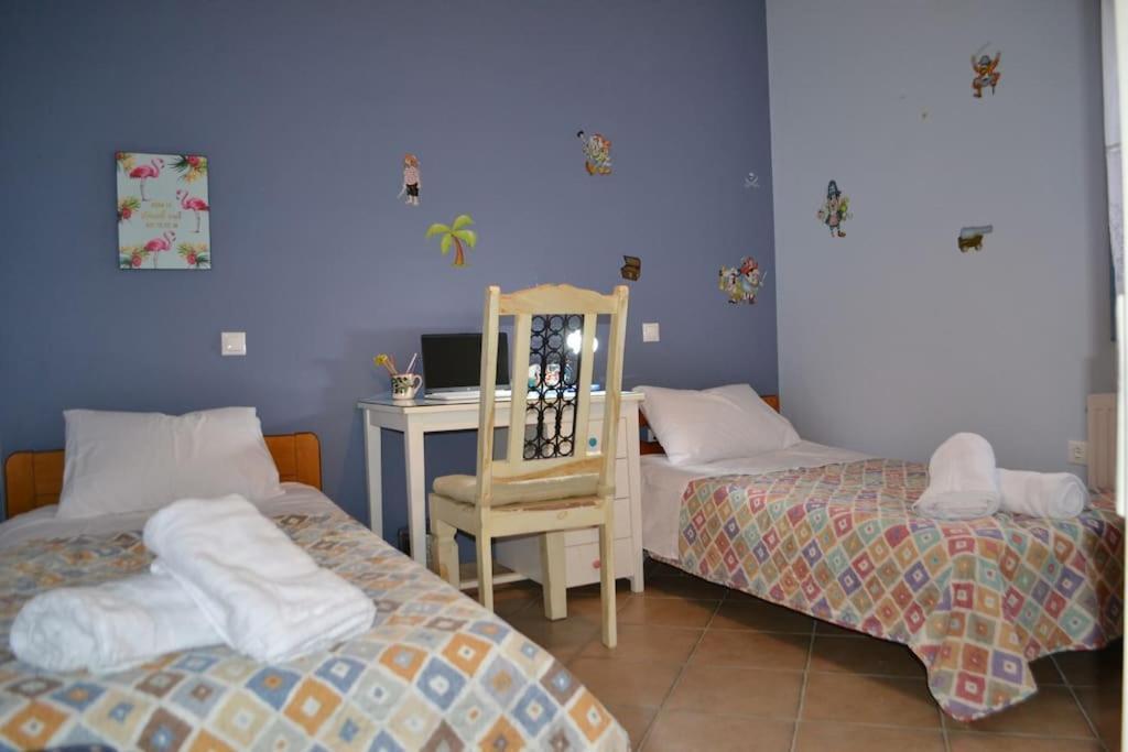 Blue House Villa Koronos Exterior foto